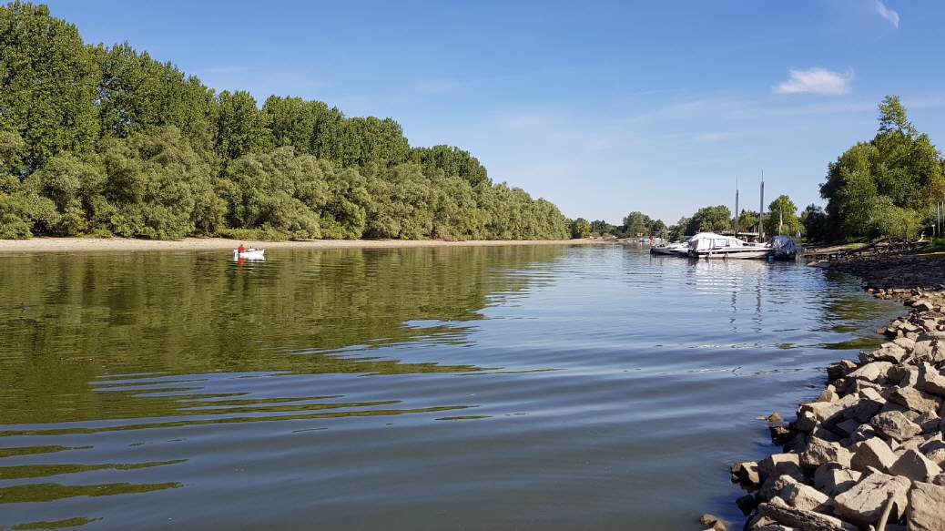 Blick in Richtung Hafen.